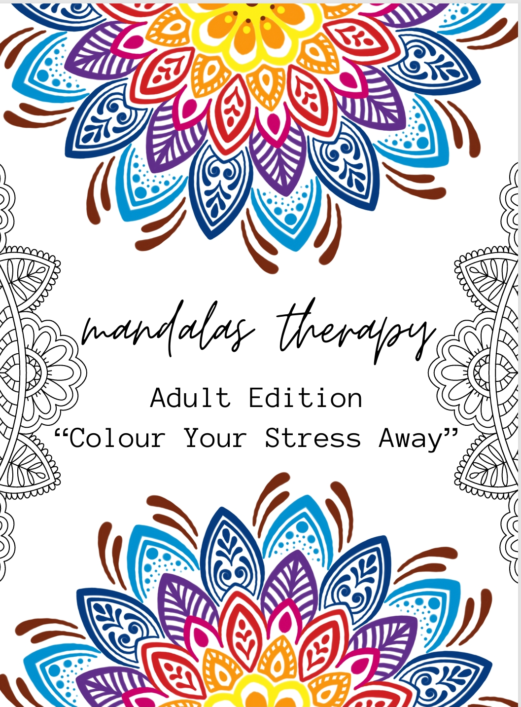 Adult Mandala Coloring Activity Sheets - Printable Stress Relief Templates