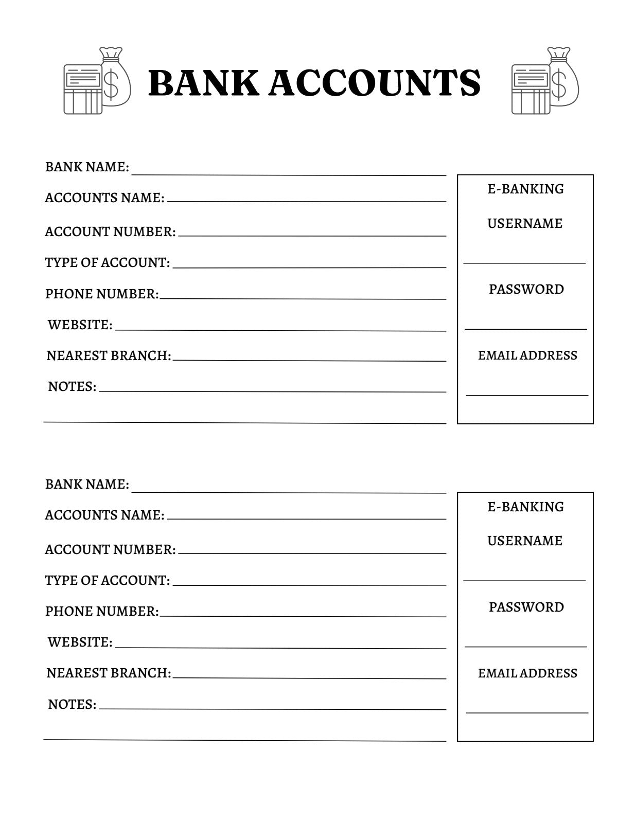 Budget Planner - Bank Accounts Tracker