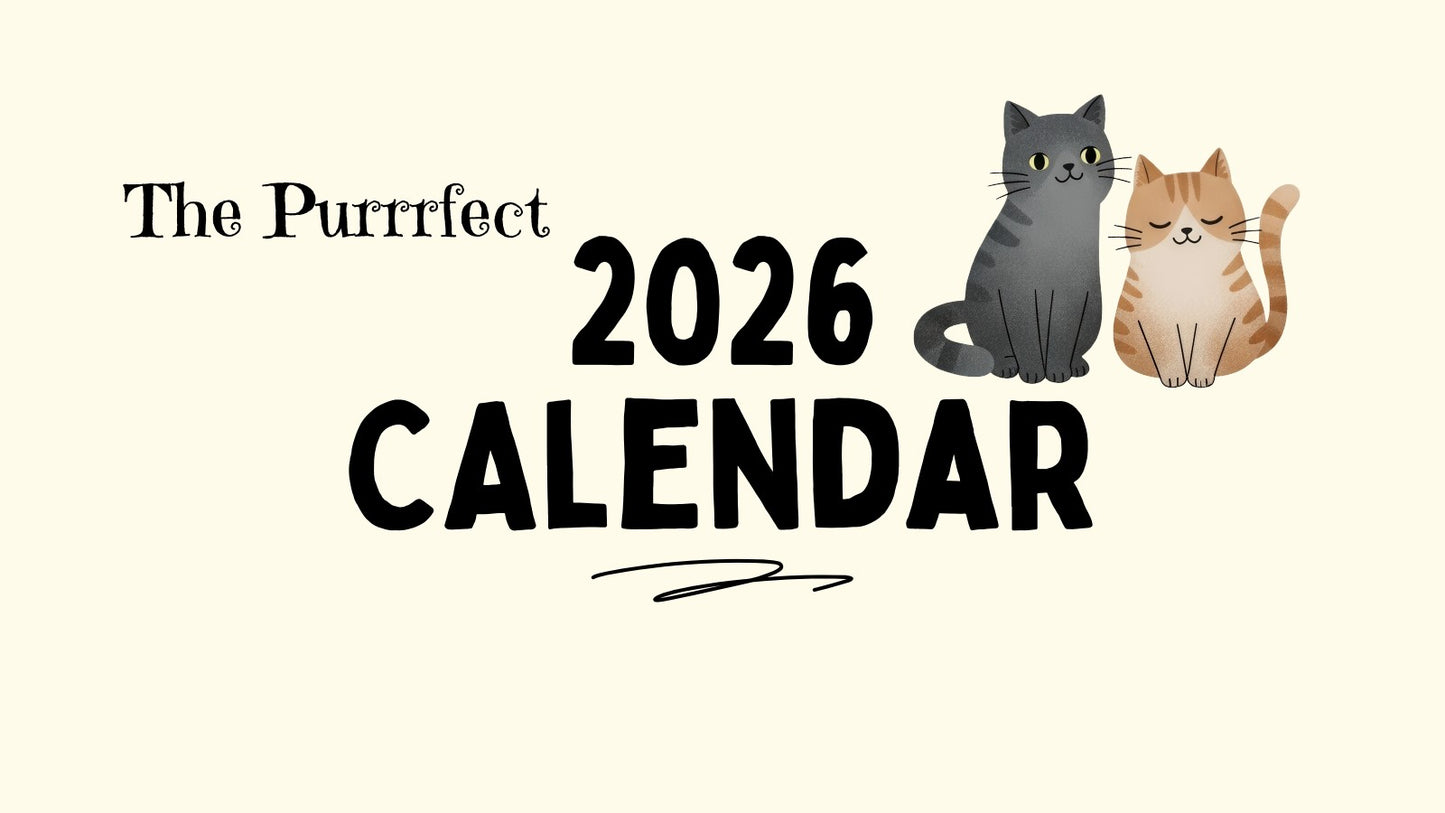Free 2026 Cat Wall Calendar