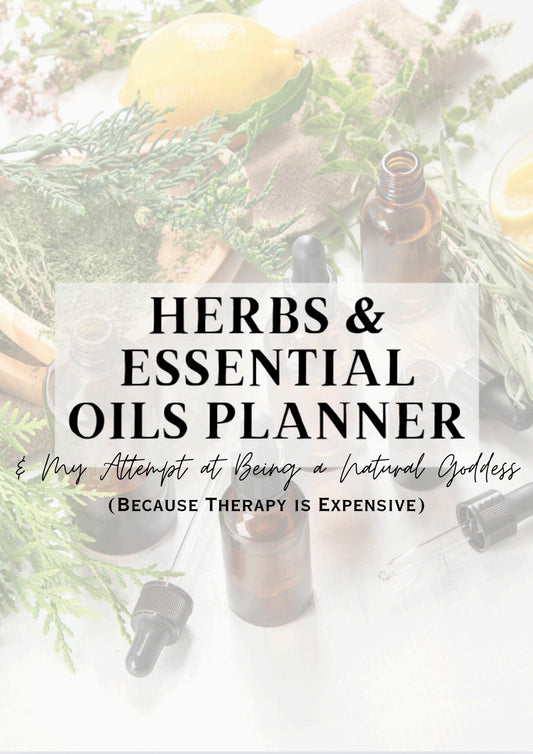 Herbs & Essential Oils Planner Cover - Natural Goddess Edition