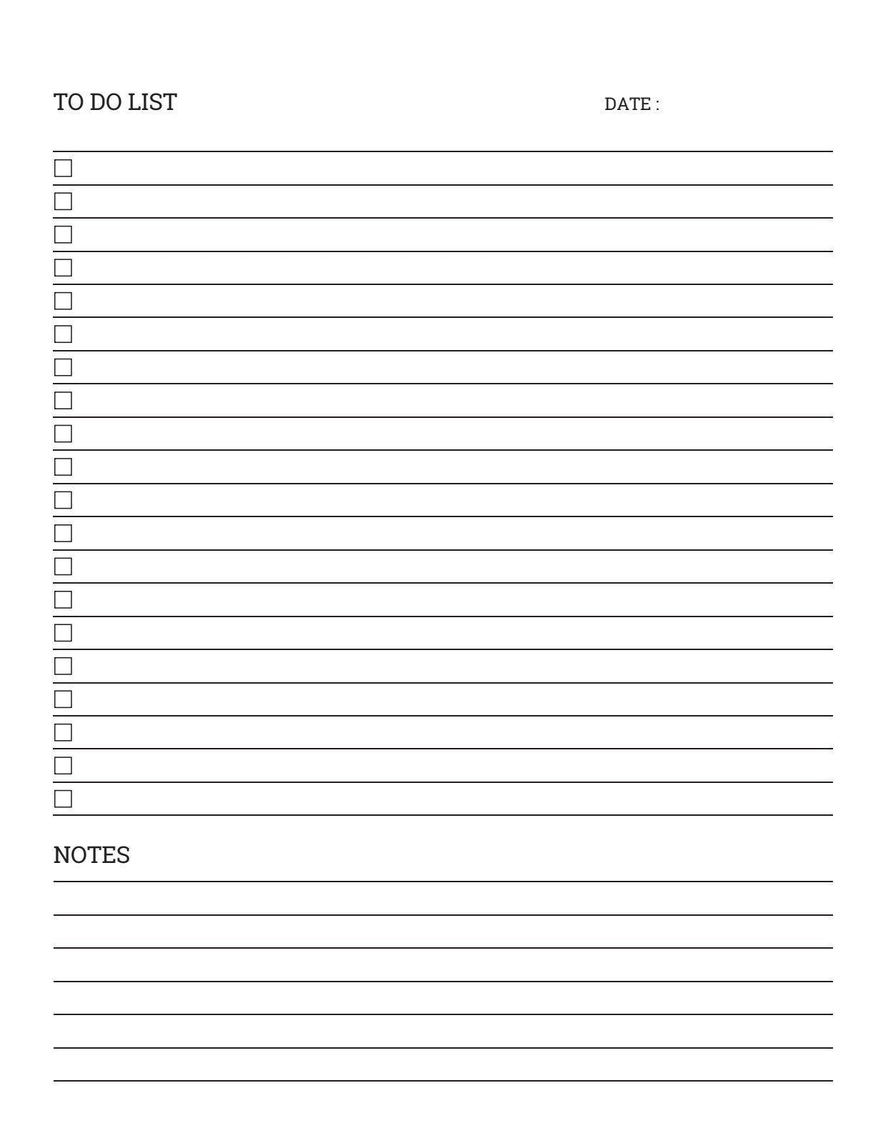 To Do List Page