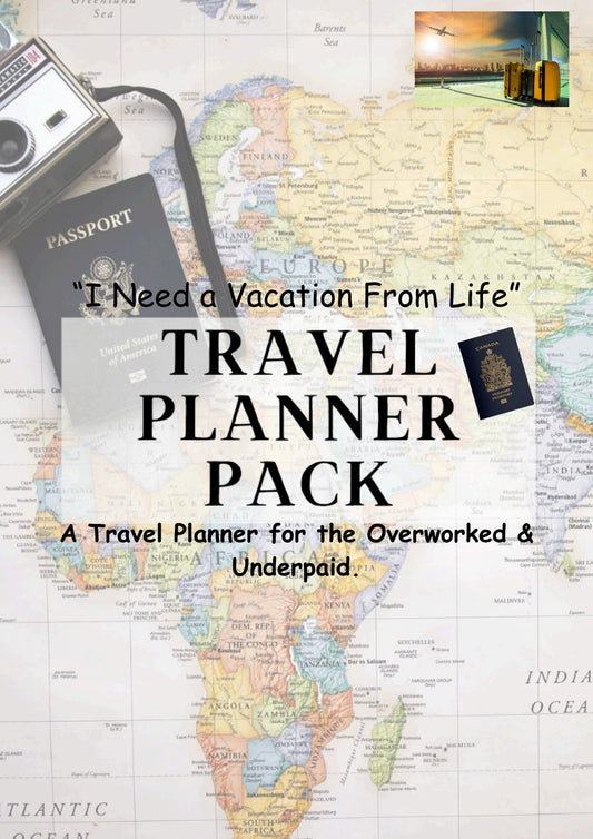 I Need a Vacation From Life Travel Planner Cover
